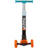 Кикборд NOVATRACK RAINBOW PRO TRANSPARENT NEW сине-оранжевый 120PROT.RAINBOW.BL22